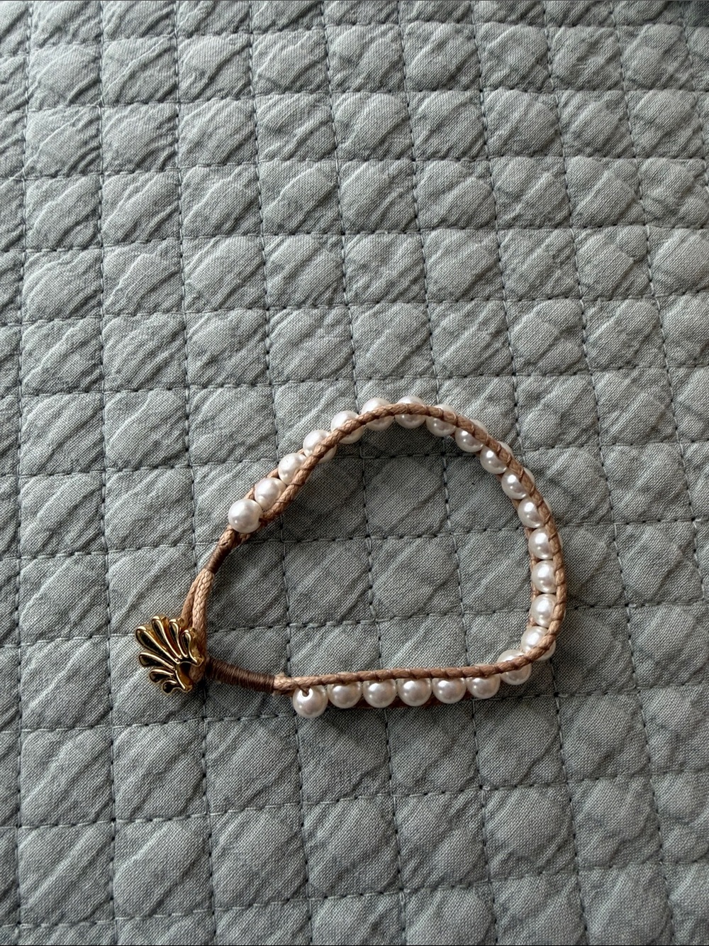 Handwoven Pearl Wrap Bracelet - Gold Accent, Lele Sadoughi